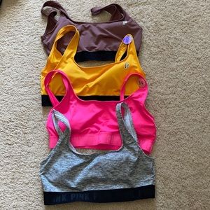 4 Victoria Secret PINK sports bra’s